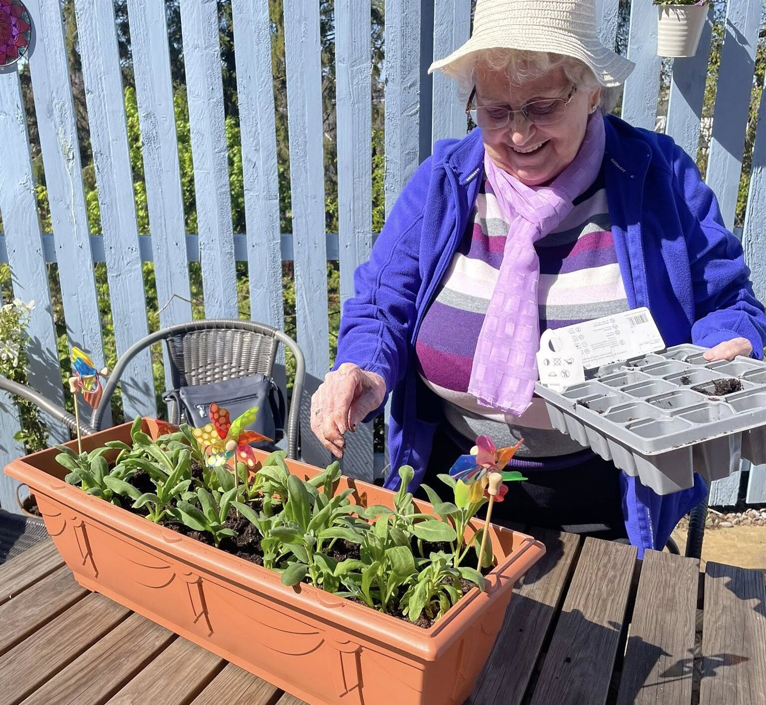 resident gardening