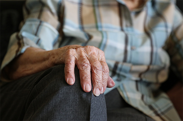 elderly hand