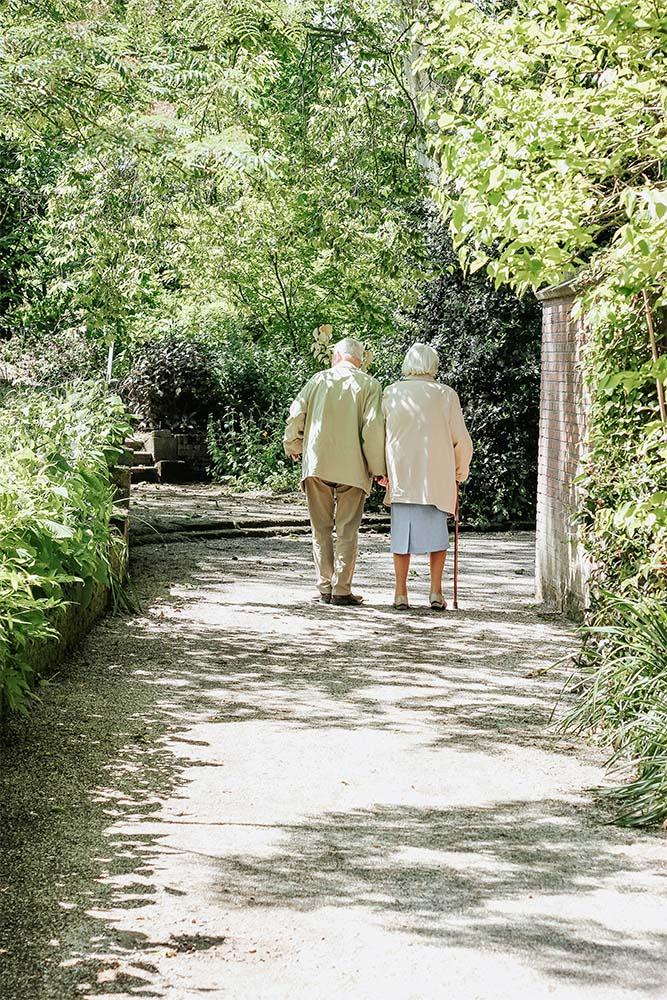 residents out for a walk